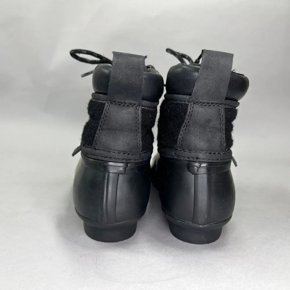 Sperry Women's Size 6 Pond Lil Puddles Mid Quilted Lace‎ Up Duck Boots